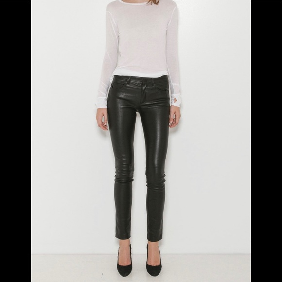 Helmut Lang 5-Pocket Leather Pants - Picture 4 of 4